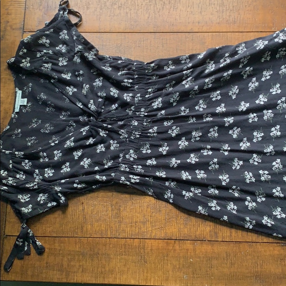 American Eagle Black Floral Dress